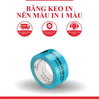 Băng Keo In Logo, In Chữ 15mm Dùng Để Dán Hộp